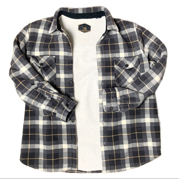 Freedom Foundry XL Sherpa Flannel Jacket  Grunge - Picture 9 of 13